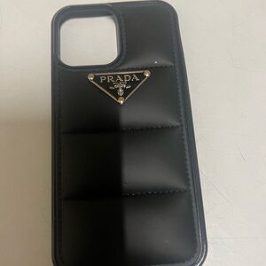 Prada Quilted Black iPhone 13 Pro Max Case